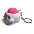 Skull Brain Fidget Clicker Keyring