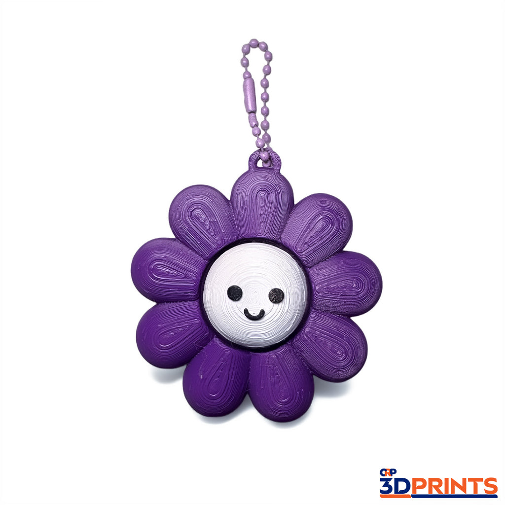 Flower Fidget Clicker Keyring