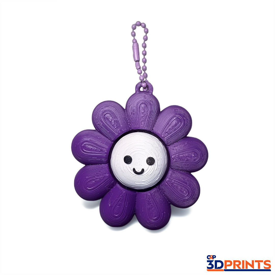 Flower Fidget Clicker Keyring
