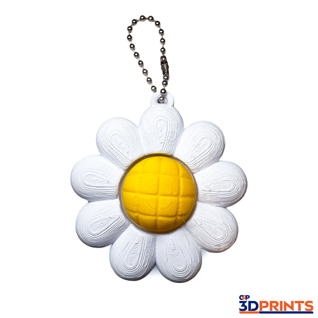 Flower Fidget Clicker Keyring