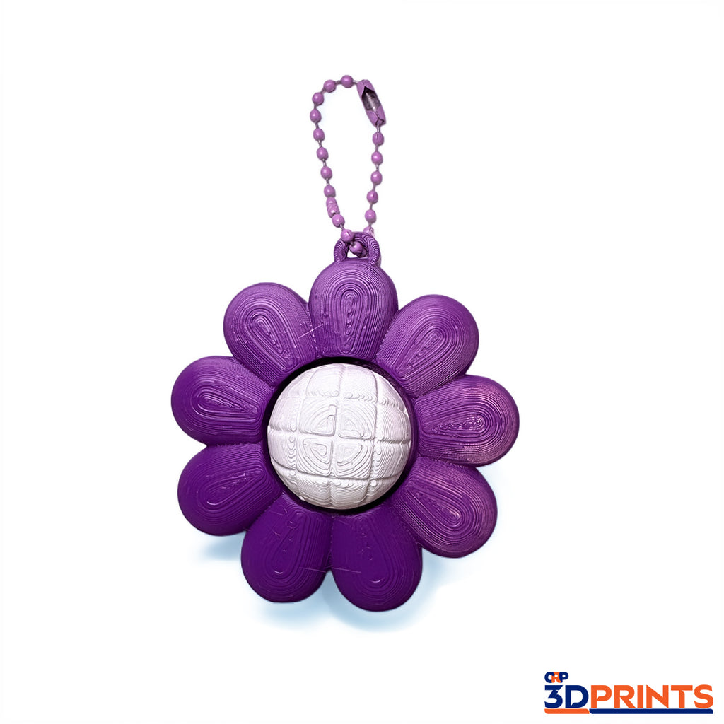 Flower Fidget Clicker Keyring