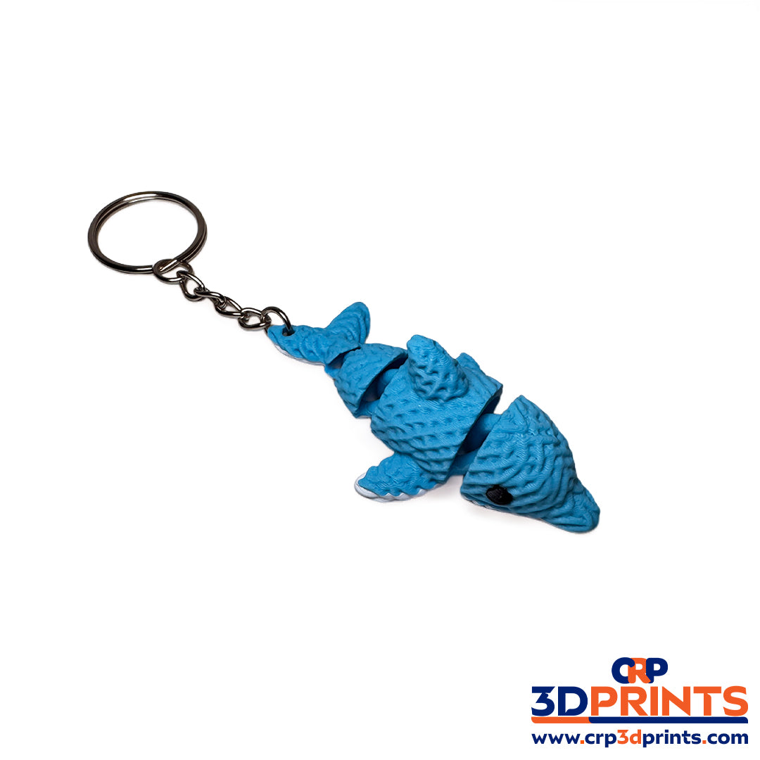 Knitted Flexi Dolphin Keyring