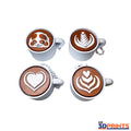 Latte Art Fidget Clicker Keyring