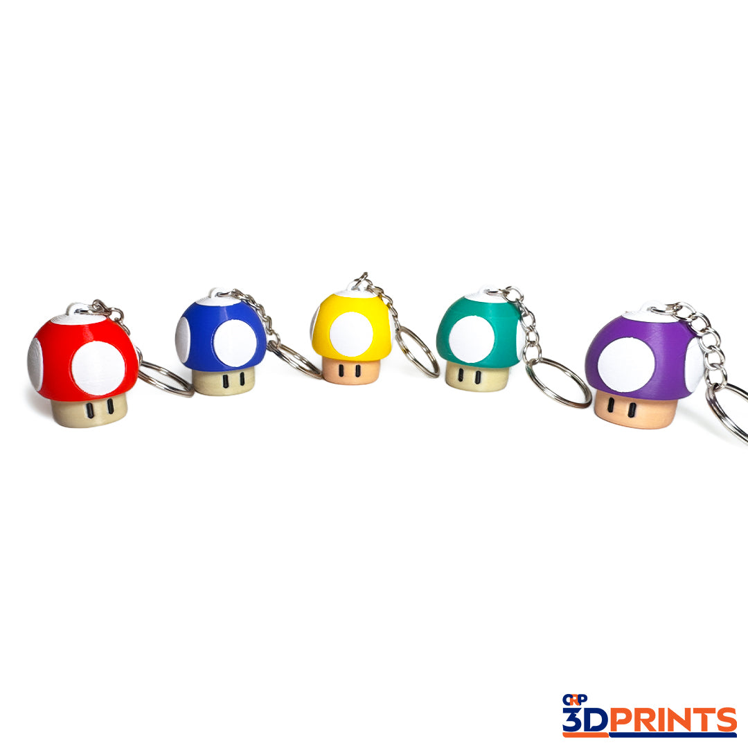 Mushroom Fidget Clicker Keyring