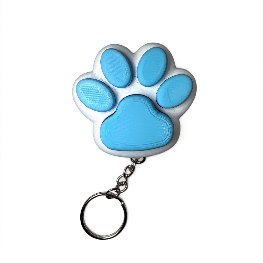 Paw Print Fidget Clicker Keyring
