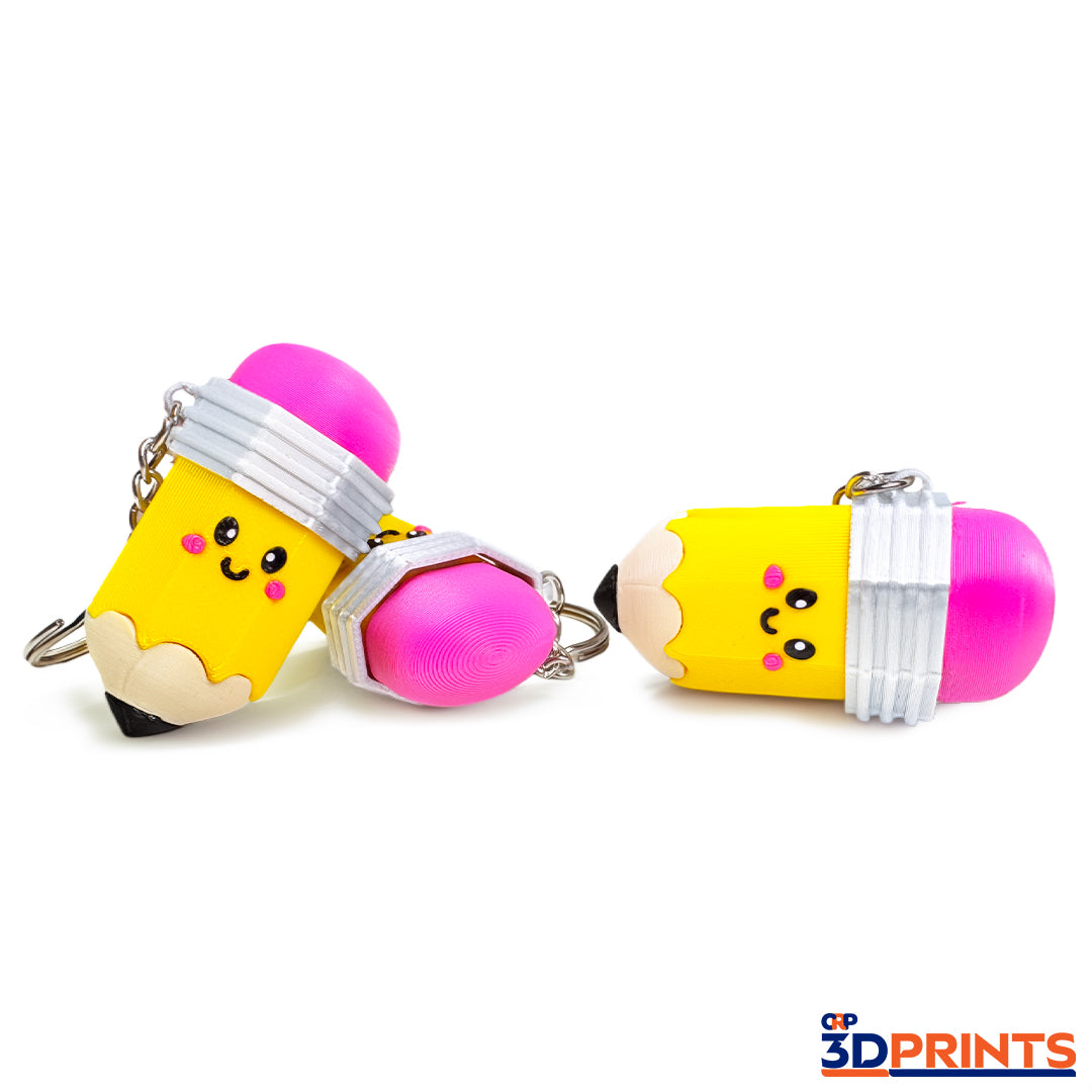 Pencil Fidget Clicker Keyring