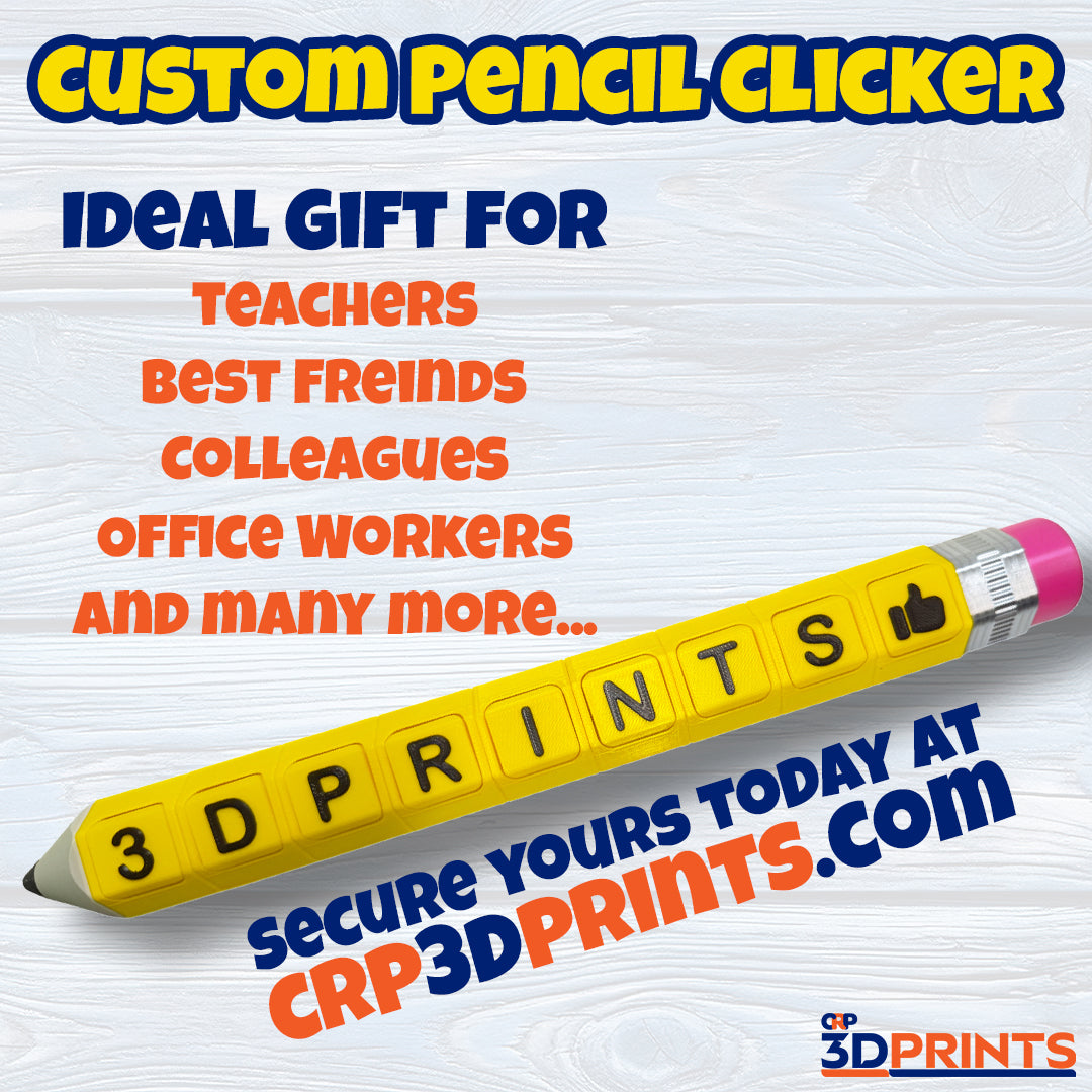 Custom Giant Pencil Fidget Clicker