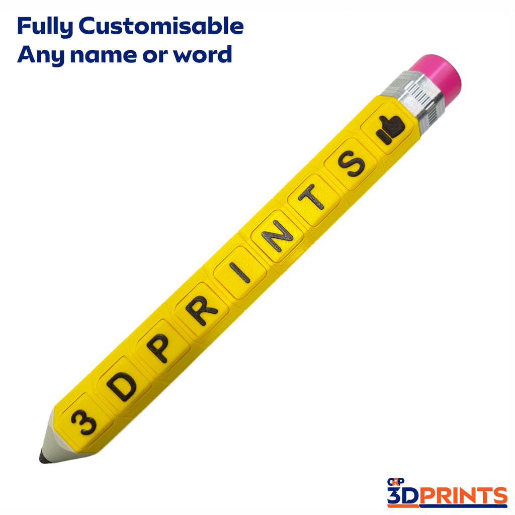 Custom Giant Pencil Fidget Clicker