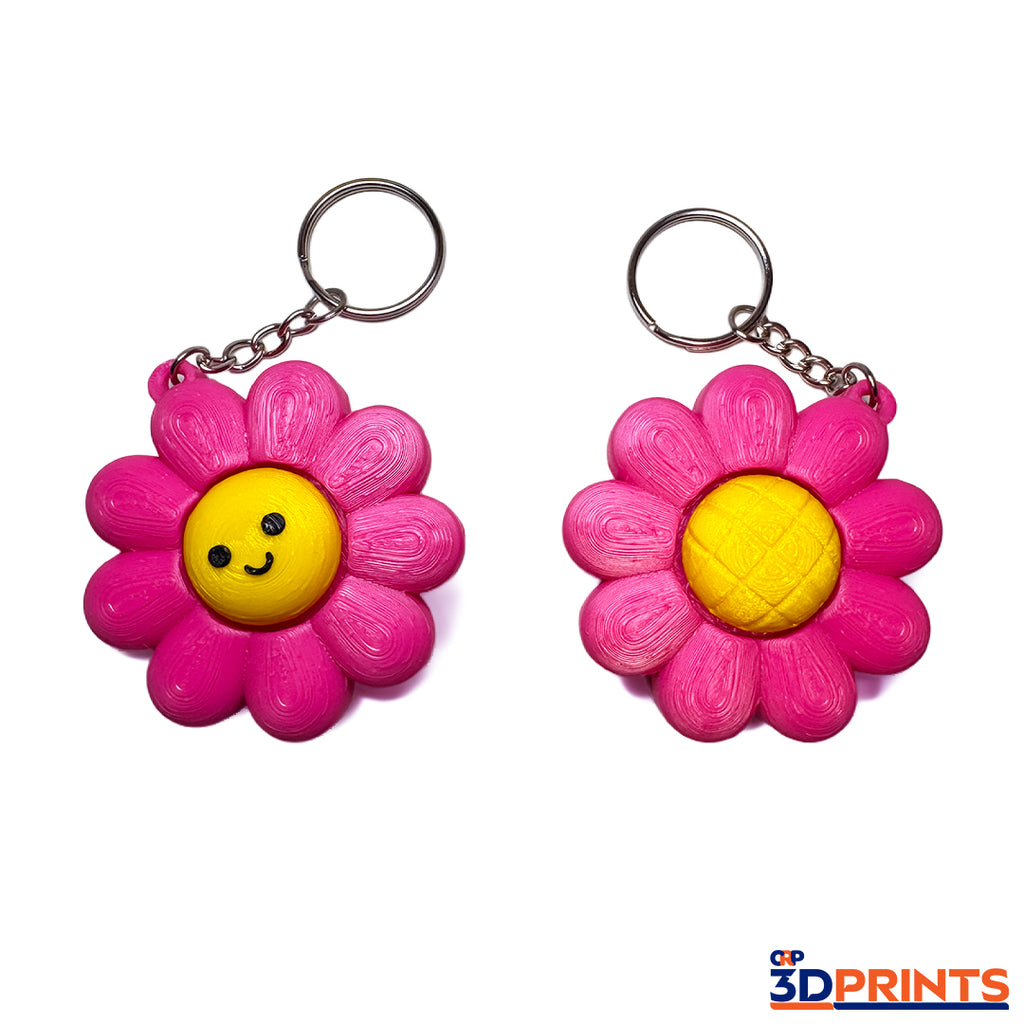 Flower Fidget Clicker Keyring
